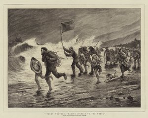 Stormy Weather, Making Signals to the Wreck by Maurice Poirson